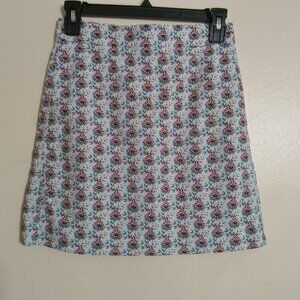 Point Sur Floral A-Line Mini Cottagecore BohoSkirt - Size 0P